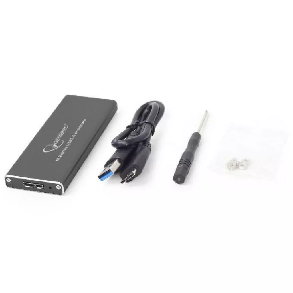 Карман внешний Gembird M.2 (NGFF), USB3.0, черный (EE2280-U3C-01) - 3 Карман внешний Gembird M.2 (NGFF), USB3.0, черный (EE2280-U3C-01) - 3