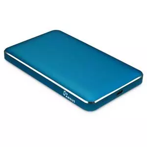 Карман внешний Argus 2.5' SATA III, max 4TB ,USB Type C, Al, blue (GD-25609-BL)