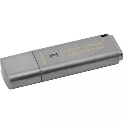 USB флеш накопитель Kingston 64Gb DataTraveler Locker+ G3 USB 3.0 (DTLPG3/64GB) - 1 USB флеш накопитель Kingston 64Gb DataTraveler Locker+ G3 USB 3.0 (DTLPG3/64GB) - 1