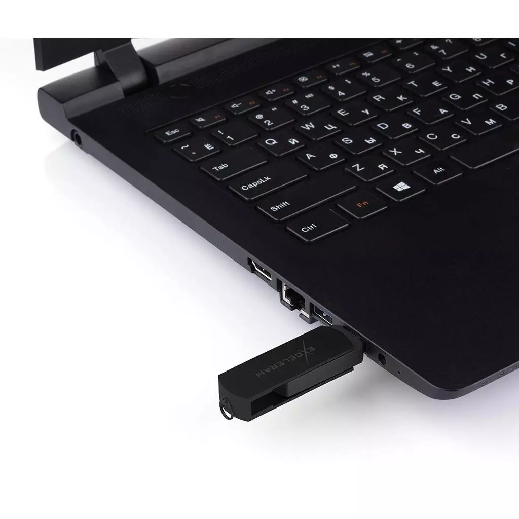 USB флеш накопитель eXceleram 128GB P2 Series Black/Black USB 3.1 Gen 1 (EXP2U3BB128) - 6 USB флеш накопитель eXceleram 128GB P2 Series Black/Black USB 3.1 Gen 1 (EXP2U3BB128) - 6