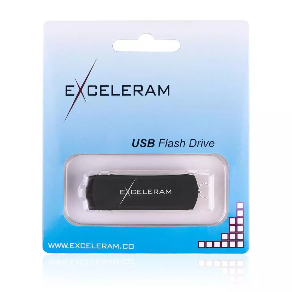 USB флеш накопитель eXceleram 128GB P2 Series Black/Black USB 3.1 Gen 1 (EXP2U3BB128) - 7 USB флеш накопитель eXceleram 128GB P2 Series Black/Black USB 3.1 Gen 1 (EXP2U3BB128) - 7