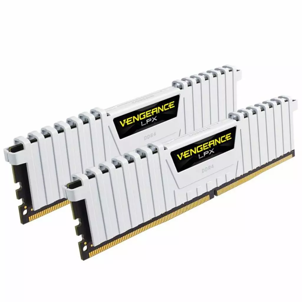 Модуль памяти для компьютера DDR4 16GB (2x8GB) 2666 MHz LPX White Corsair (CMK16GX4M2A2666C16W) - 2 Модуль памяти для компьютера DDR4 16GB (2x8GB) 2666 MHz LPX White Corsair (CMK16GX4M2A2666C16W) - 2