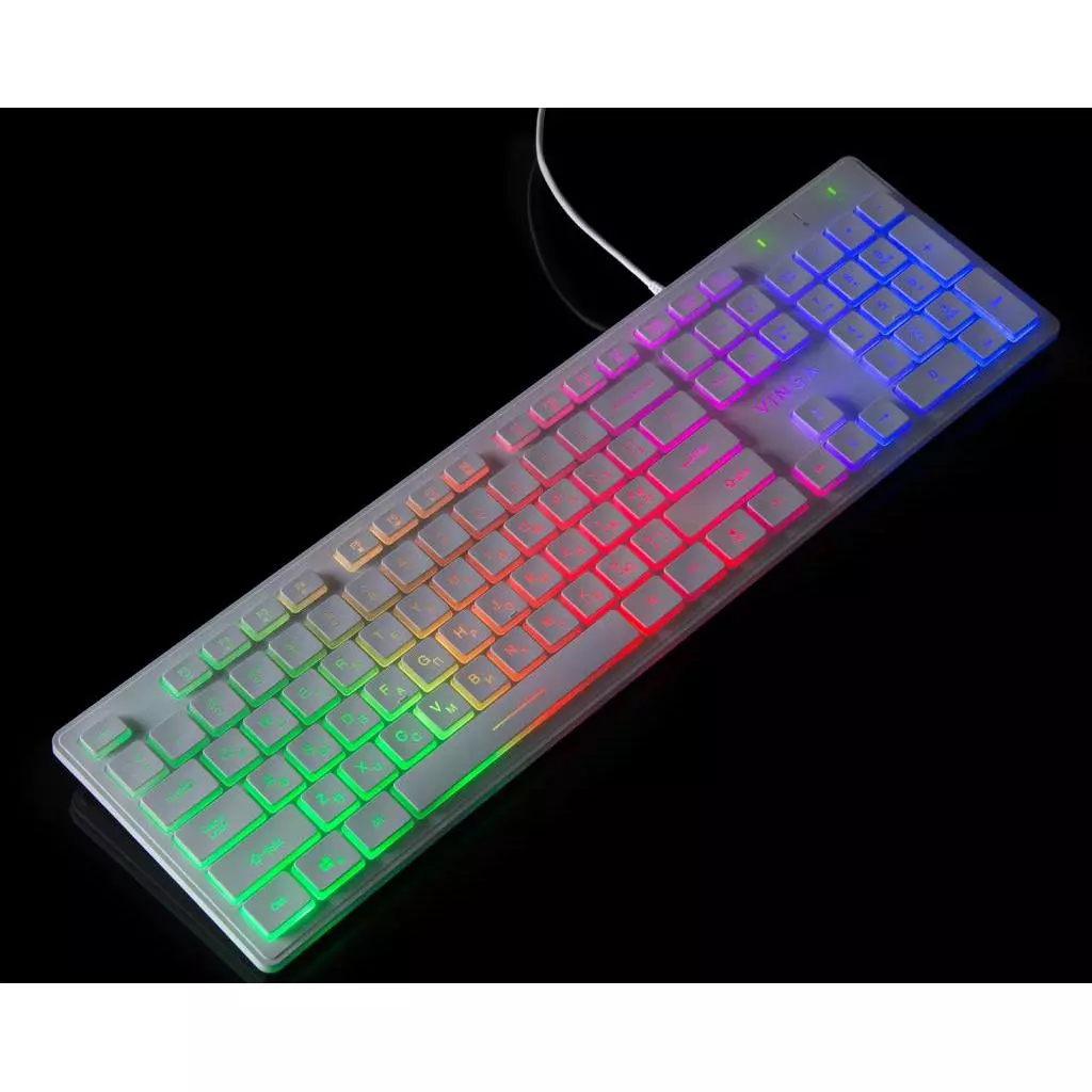 Клавиатура Vinga KB410 White - 2