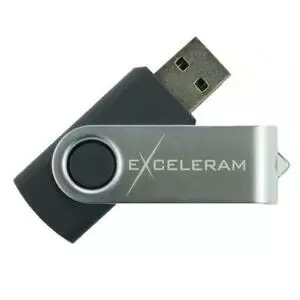 USB флеш накопитель eXceleram 8GB P1 Series Silver/Black USB 2.0 (EXP1U2SIB08)