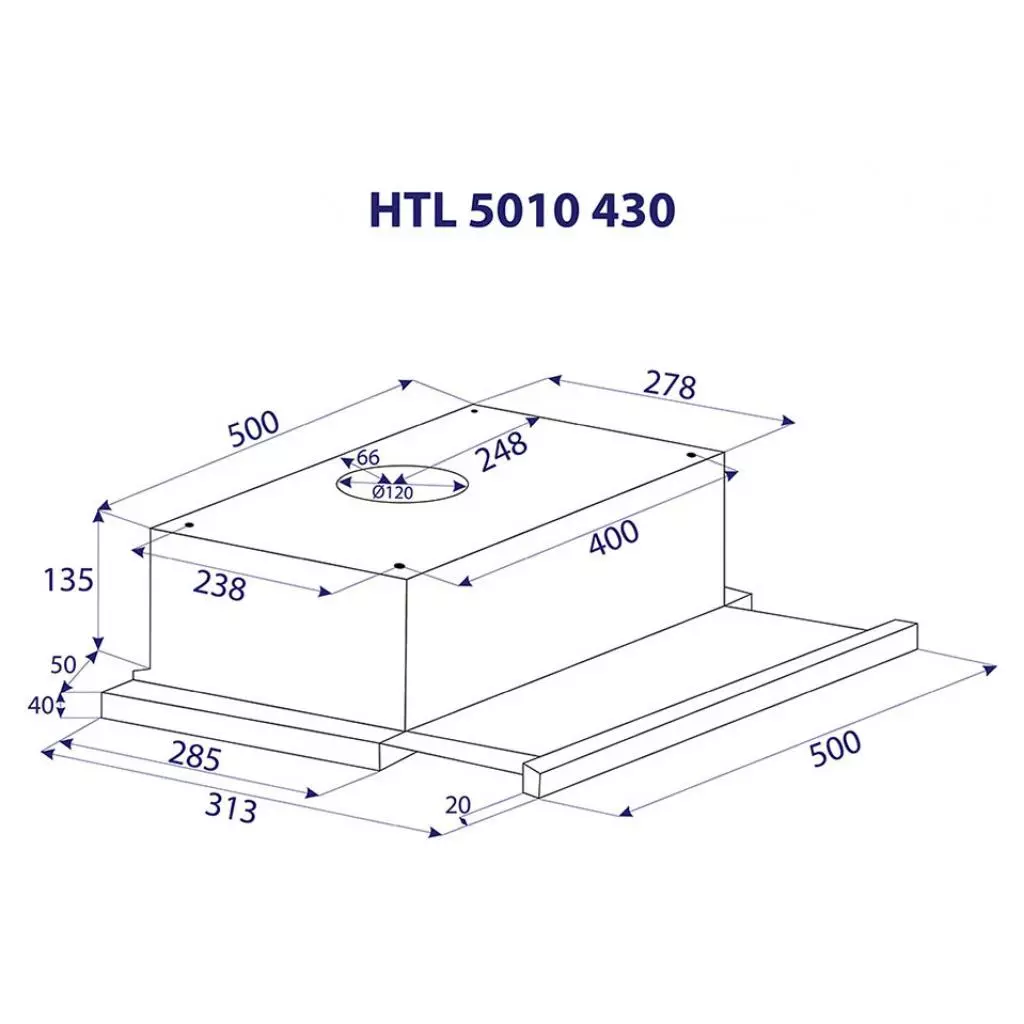 Вытяжка кухонная Minola HTL 5010 I 430 - 5