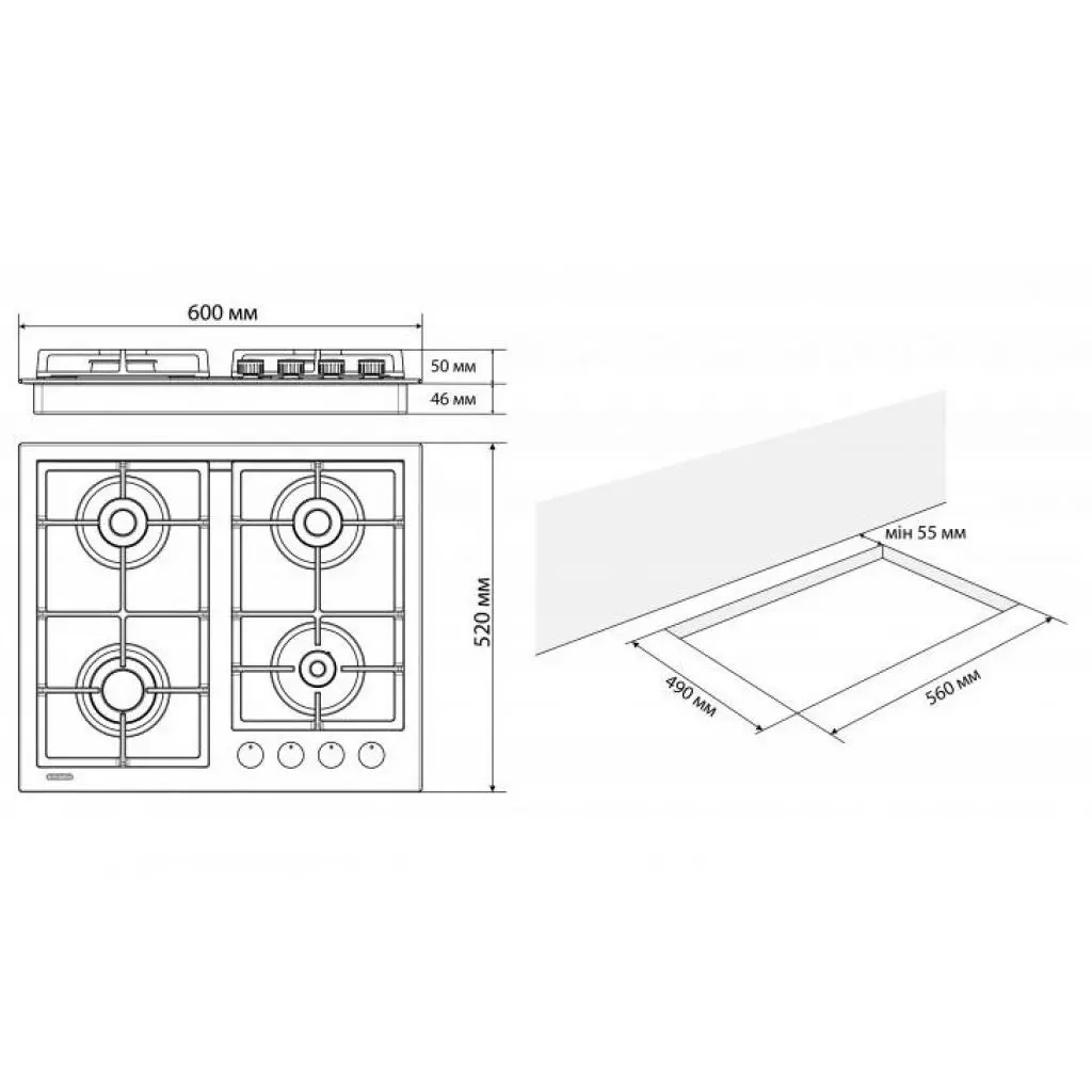 Варочная поверхность Eleyus VITA BL C - 3