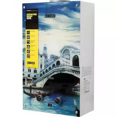 Проточный водонагреватель Zanussi GWH 10 Fonte Glass Rialto (GWH10FONTEGLASSRIALTO) - 1 Проточный водонагреватель Zanussi GWH 10 Fonte Glass Rialto (GWH10FONTEGLASSRIALTO) - 1