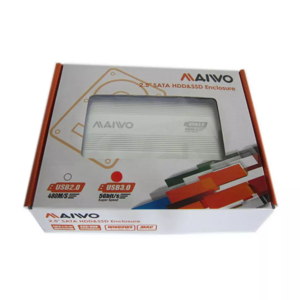 Карман внешний Maiwo K2501A-U3S silver - 3 Карман внешний Maiwo K2501A-U3S silver - 3