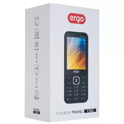 Мобильный телефон Ergo F282 Travel Black - 7