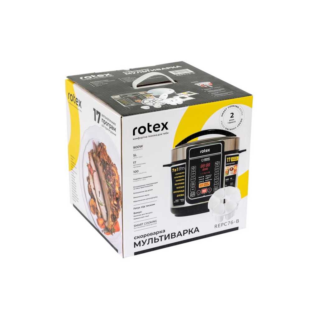 Мультиварка Rotex REPC76-B - 8 Мультиварка Rotex REPC76-B - 8