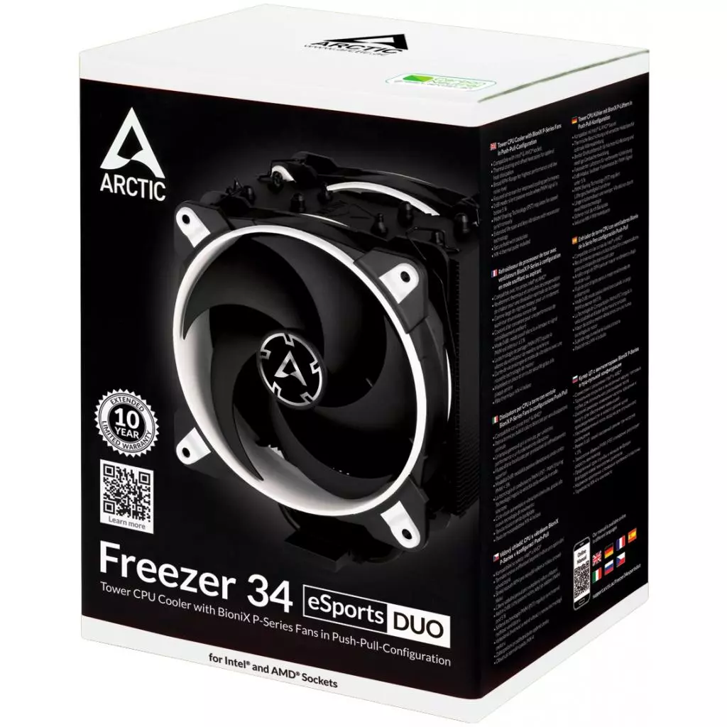 Кулер для процессора Arctic Freezer 34 eSports DUO White (ACFRE00061A) - 8 Кулер для процессора Arctic Freezer 34 eSports DUO White (ACFRE00061A) - 8
