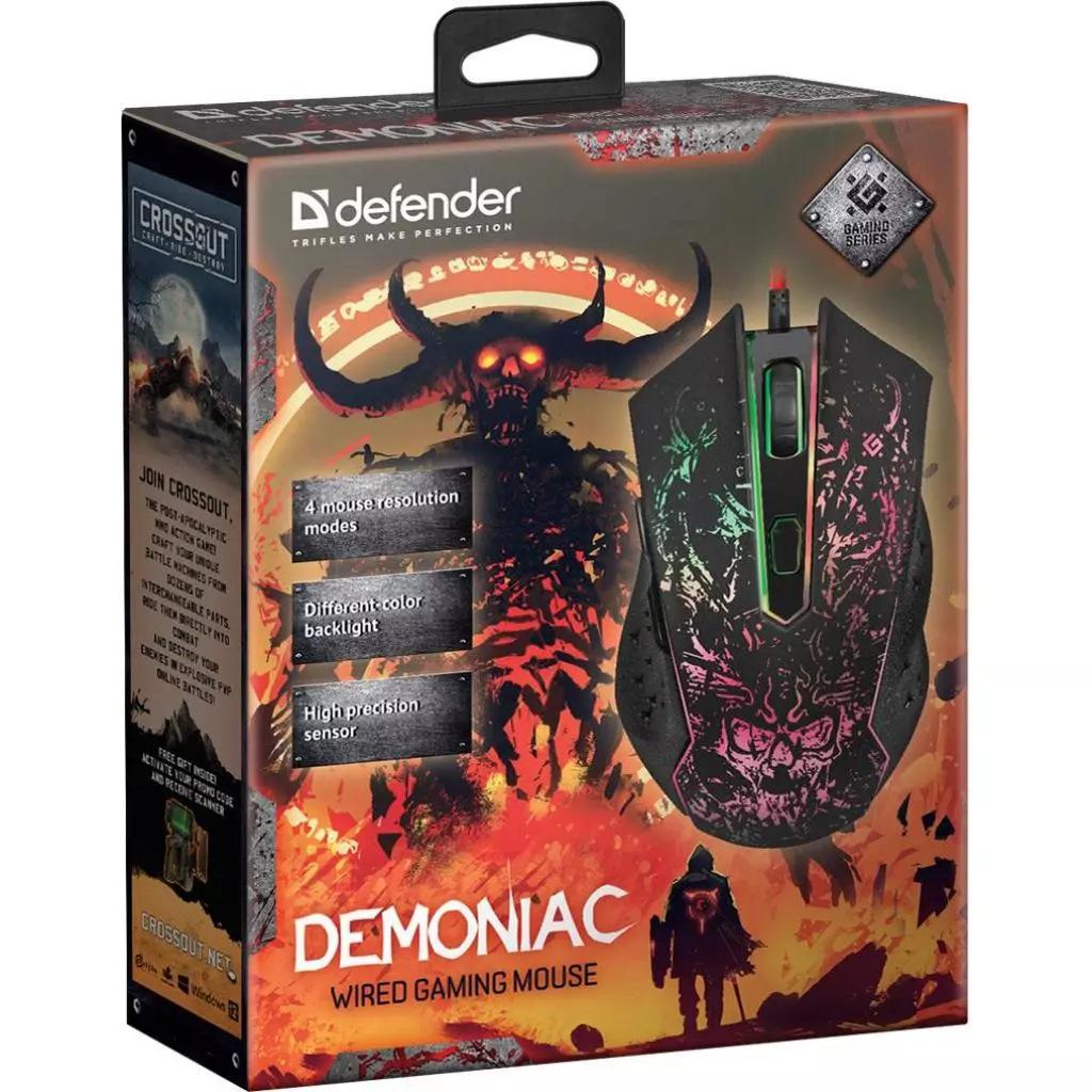 Мышка Defender Demoniac GM-540L Black (52540) - 2 Мышка Defender Demoniac GM-540L Black (52540) - 2