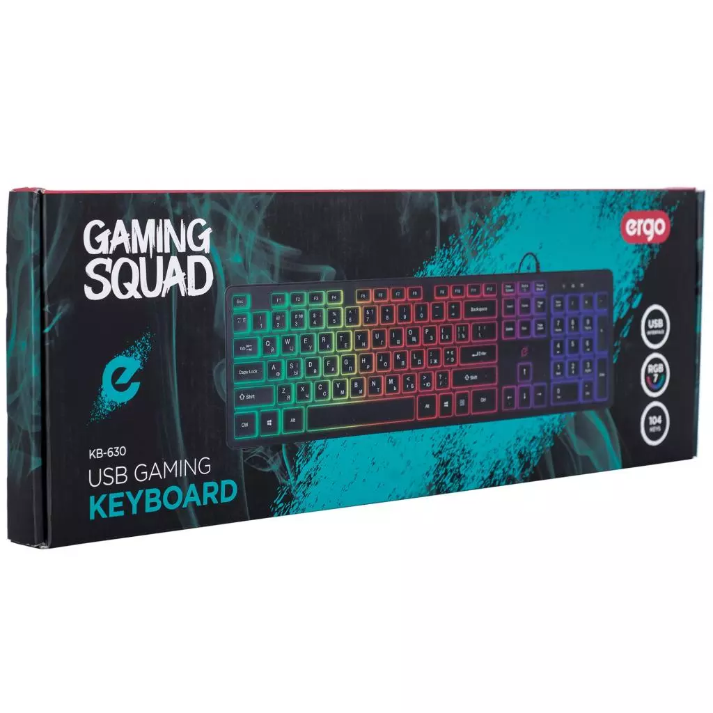 Клавиатура Ergo KB-630 Black (KB-630) - 1 Клавиатура Ergo KB-630 Black (KB-630) - 1