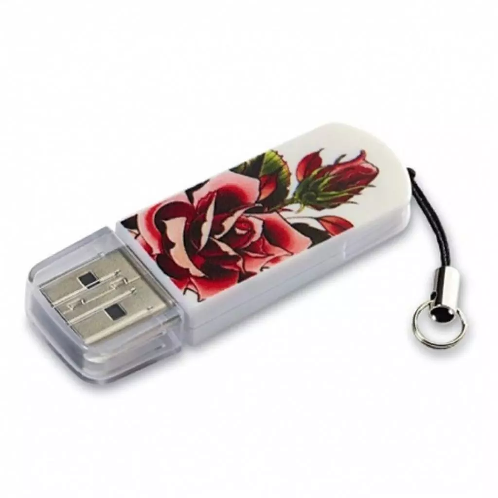 USB флеш накопитель Verbatim 16GB STORE'N'GO MINI TATTOO ROSE USB 2.0 (49885)