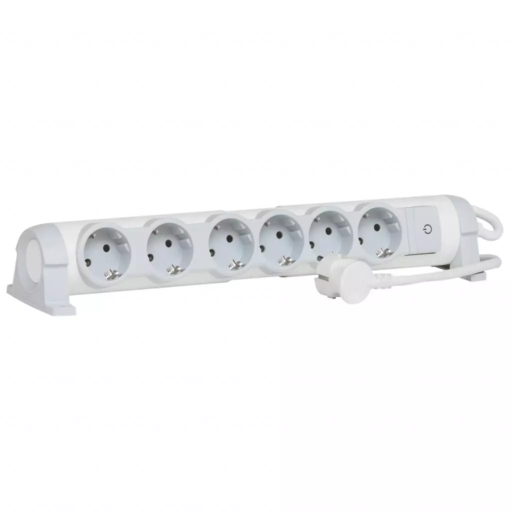 Сетевой удлинитель LEGRAND 6xSchuko, 1.5м, 694636 (694636)