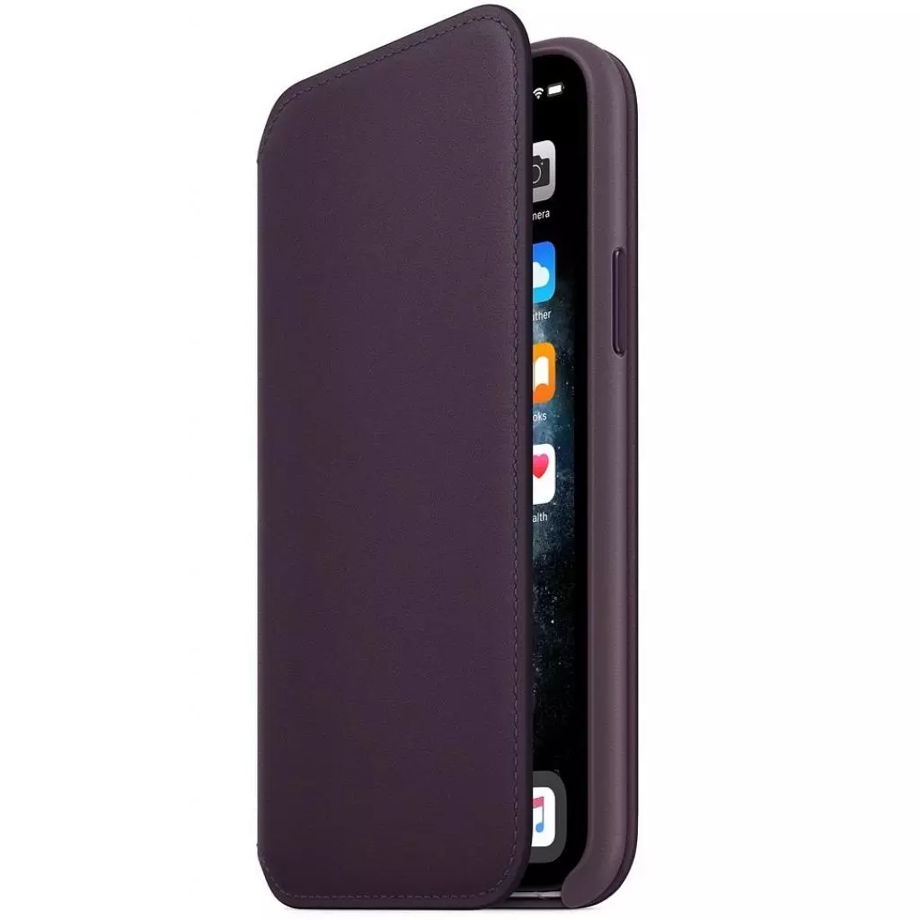 Чехол для моб. телефона Apple iPhone 11 Pro Leather Folio - Aubergine (MX072ZM/A) - 4 Чехол для моб. телефона Apple iPhone 11 Pro Leather Folio - Aubergine (MX072ZM/A) - 4