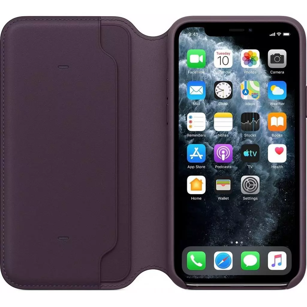 Чехол для моб. телефона Apple iPhone 11 Pro Leather Folio - Aubergine (MX072ZM/A) - 5 Чехол для моб. телефона Apple iPhone 11 Pro Leather Folio - Aubergine (MX072ZM/A) - 5