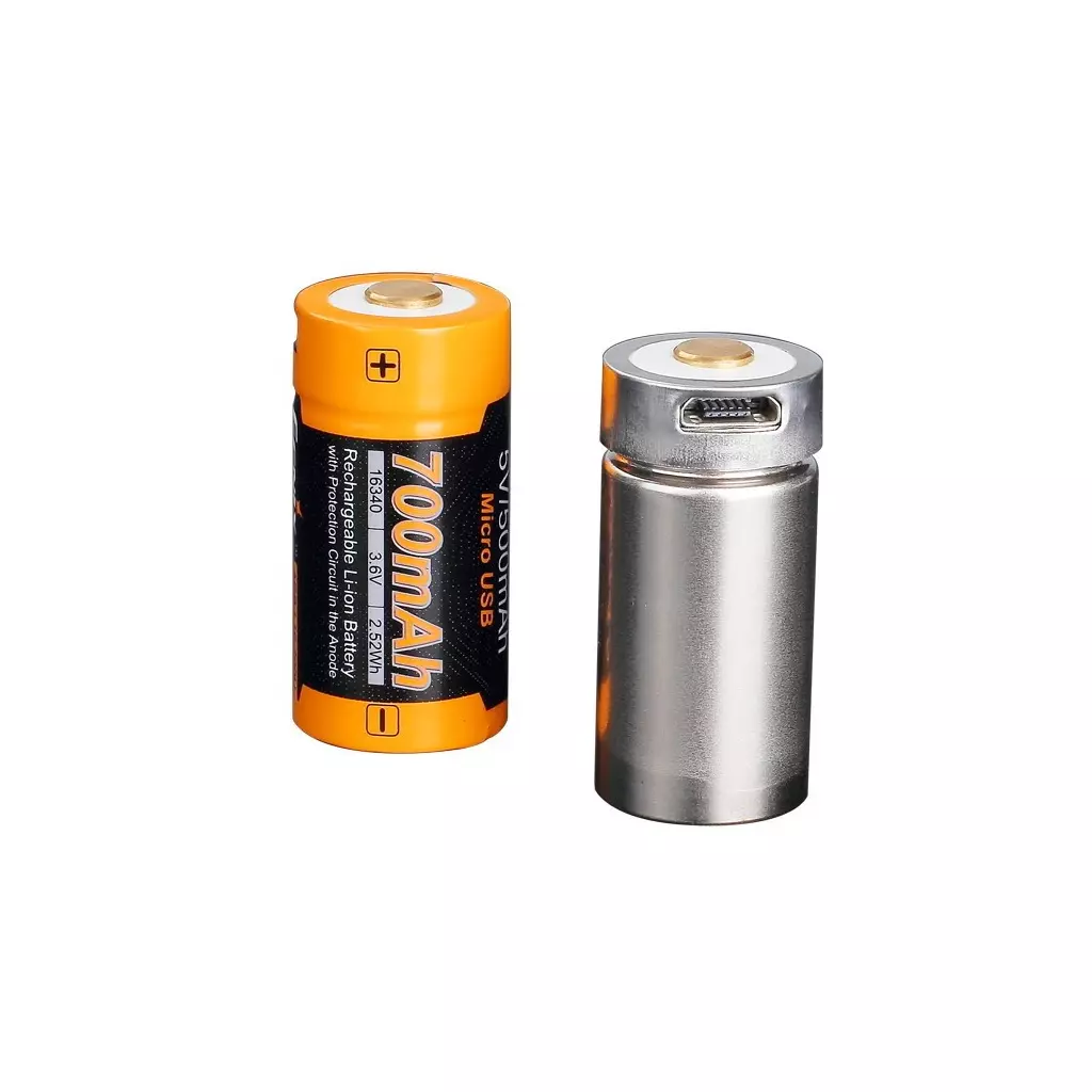 Аккумулятор Fenix 16340  700 UP mAh Li-ion micro usb (ARB-L16-700UP) - 2