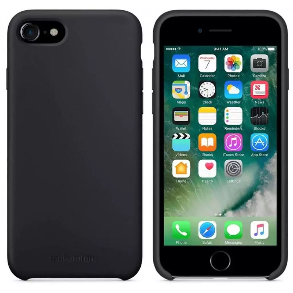 Чехол для моб. телефона MakeFuture Silicone Case Apple iPhone 8 Black (MCS-AI8BK) - 3 Чехол для моб. телефона MakeFuture Silicone Case Apple iPhone 8 Black (MCS-AI8BK) - 3
