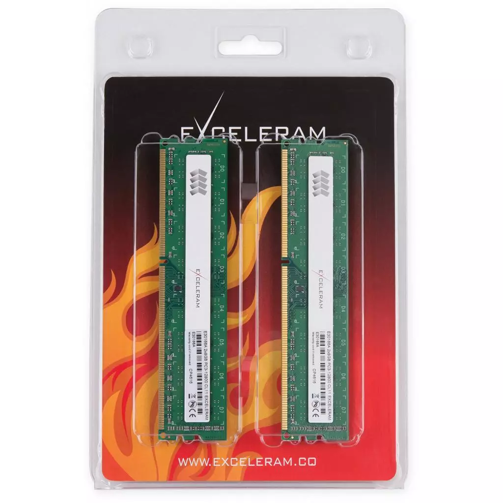 Модуль памяти для компьютера DDR3 16GB (2x8GB) 1600 MHz Silver Peewee eXceleram (E30166A) - 1 Модуль памяти для компьютера DDR3 16GB (2x8GB) 1600 MHz Silver Peewee eXceleram (E30166A) - 1