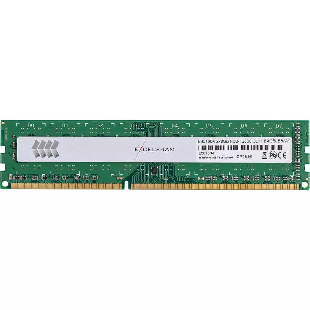 Модуль памяти для компьютера DDR3 16GB (2x8GB) 1600 MHz Silver Peewee eXceleram (E30166A) - 3 Модуль памяти для компьютера DDR3 16GB (2x8GB) 1600 MHz Silver Peewee eXceleram (E30166A) - 3
