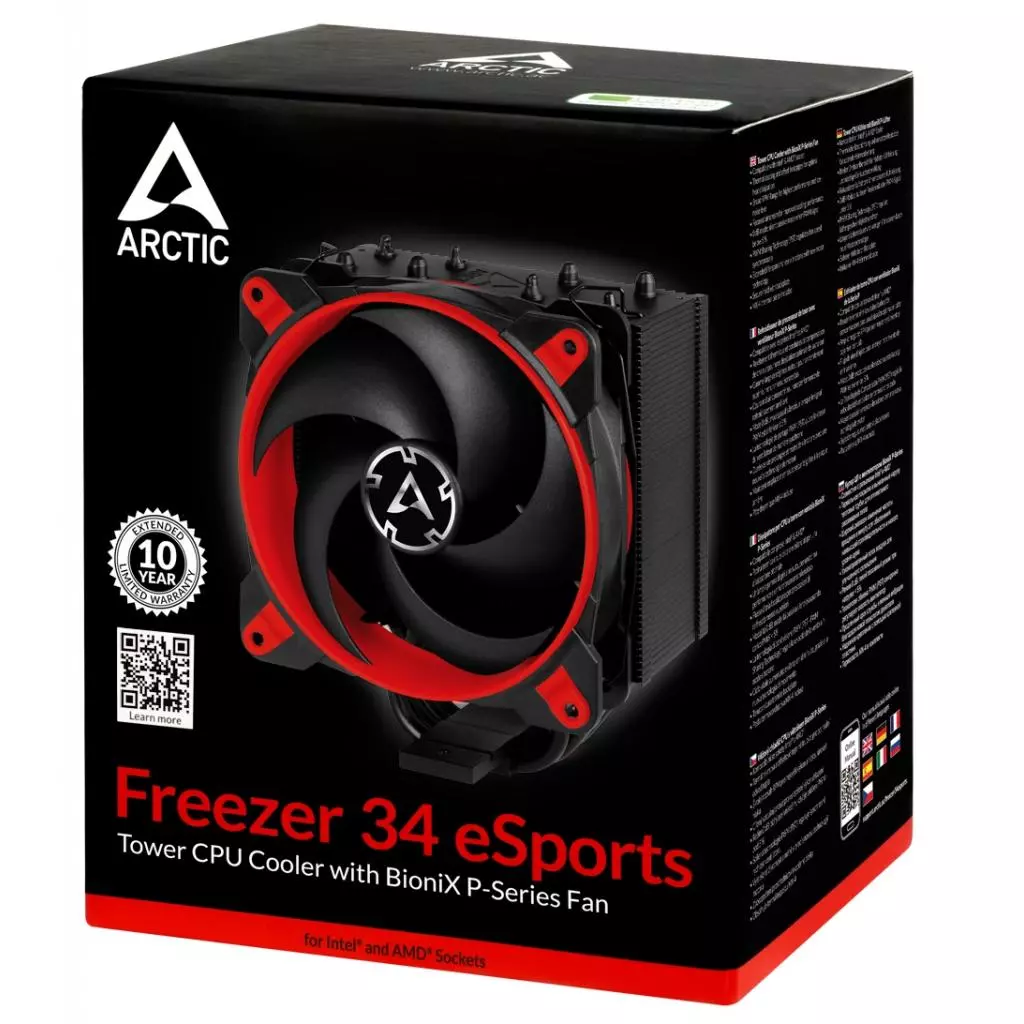 Кулер для процессора Arctic Freezer 34 eSports Red (ACFRE00056A) - 8 Кулер для процессора Arctic Freezer 34 eSports Red (ACFRE00056A) - 8