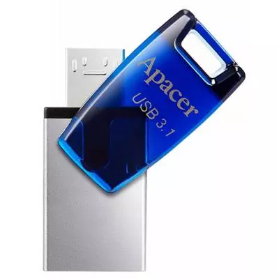 USB флеш накопитель Apacer 32GB AH179 Blue USB 3.1 OTG (AP32GAH179U-1) - 4 USB флеш накопитель Apacer 32GB AH179 Blue USB 3.1 OTG (AP32GAH179U-1) - 4
