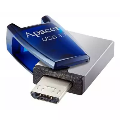USB флеш накопитель Apacer 32GB AH179 Blue USB 3.1 OTG (AP32GAH179U-1) - 5 USB флеш накопитель Apacer 32GB AH179 Blue USB 3.1 OTG (AP32GAH179U-1) - 5