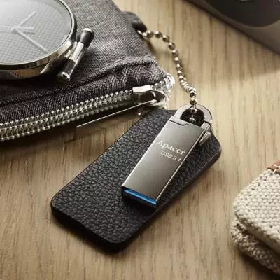 USB флеш накопитель Apacer 64GB AH15A Ashy USB 3.1 (AP64GAH15AA-1) - 2