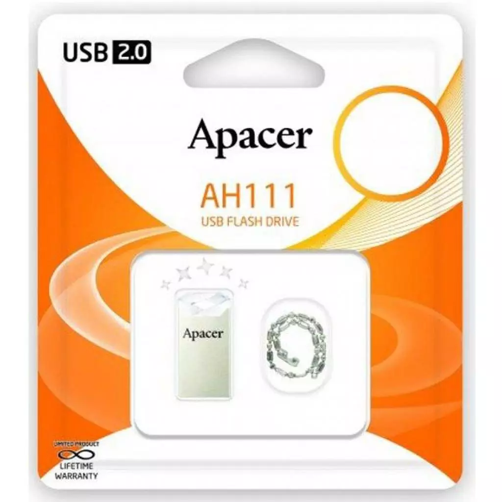 USB флеш накопитель Apacer 64GB AH111 Crystal USB 2.0 (AP64GAH111CR-1) - 3 USB флеш накопитель Apacer 64GB AH111 Crystal USB 2.0 (AP64GAH111CR-1) - 3