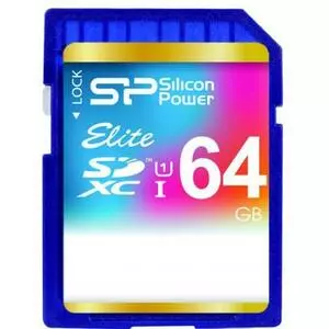 Карта памяти Silicon Power 64Gb SDXC class 10 UHS-I Elite (SP064GBSDXAU1V10)