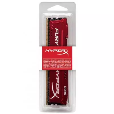 Модуль памяти для компьютера DDR4 16GB 2400 MHz HyperX Fury RED Kingston Fury (ex.HyperX) (HX424C15FR/16) - 2 Модуль памяти для компьютера DDR4 16GB 2400 MHz HyperX Fury RED Kingston Fury (ex.HyperX) (HX424C15FR/16) - 2