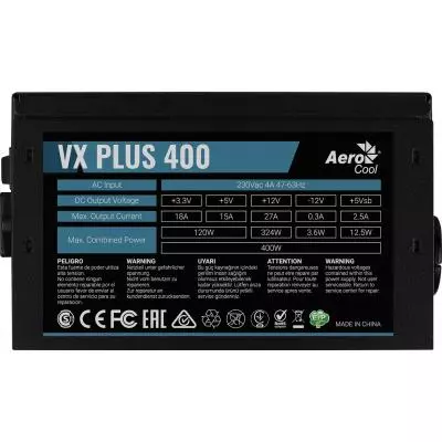 Блок питания AeroCool 400W VX PLUS 400 (4713105962734) - 2