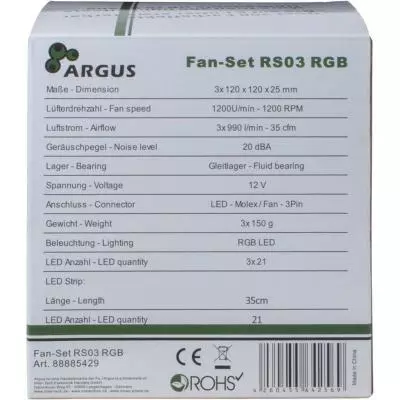 Кулер для корпуса Argus RS03 - 8 Кулер для корпуса Argus RS03 - 8