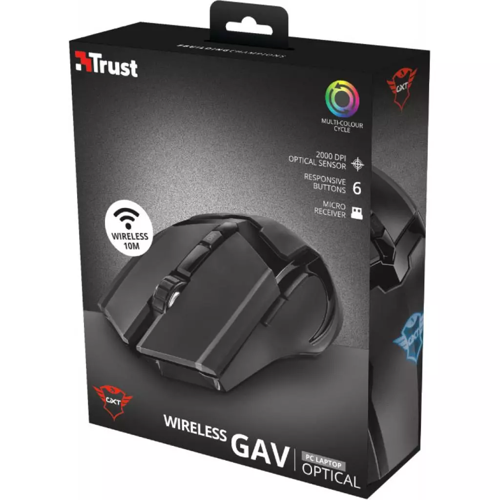 Мышка Trust GXT 103 Black (23213) - 5 Мышка Trust GXT 103 Black (23213) - 5