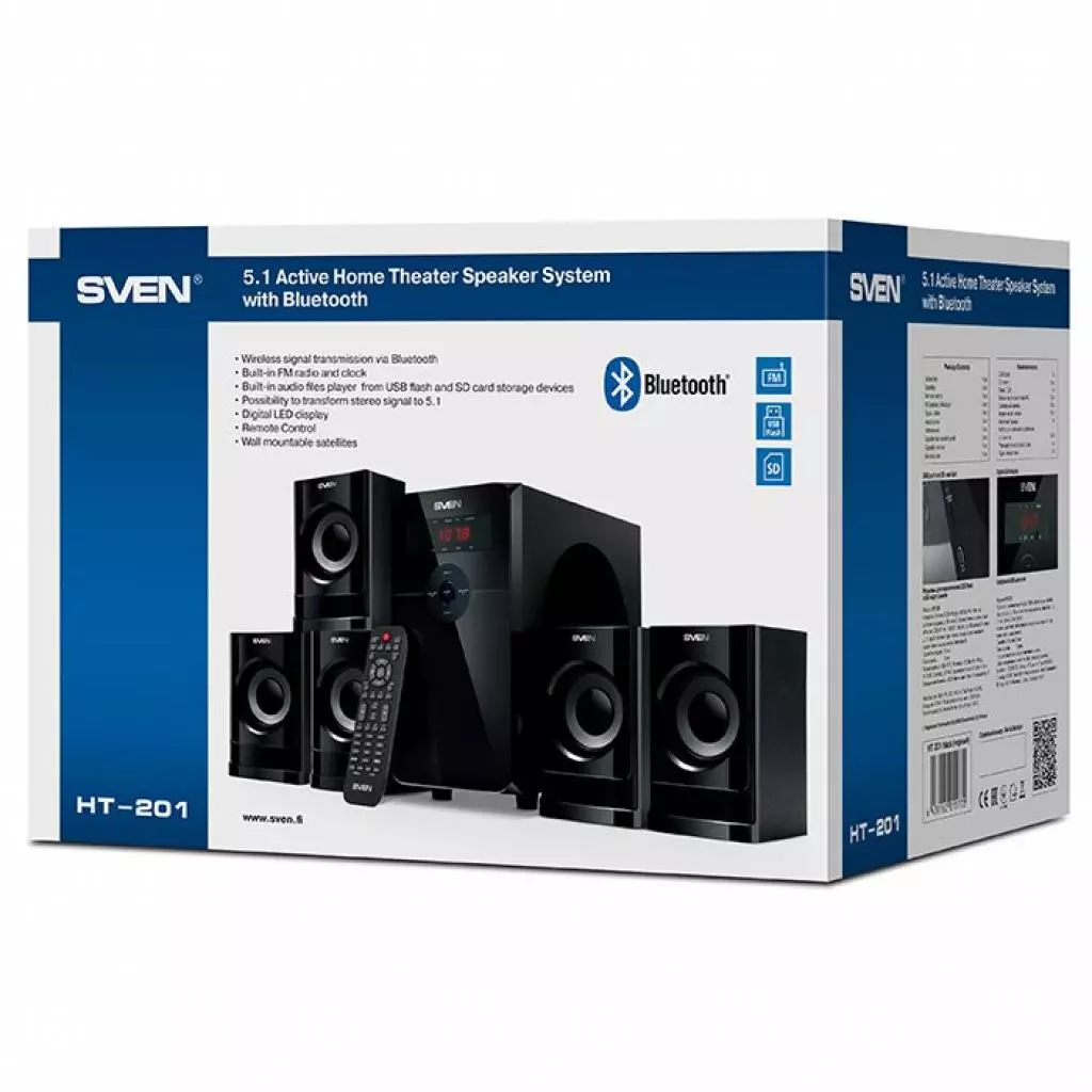 Акустическая система Sven HT-201 black - 8 Акустическая система Sven HT-201 black - 8