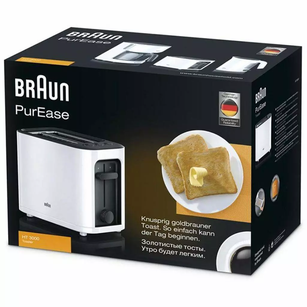Тостер Braun HT 3000 WH (HT3000WH) - 2