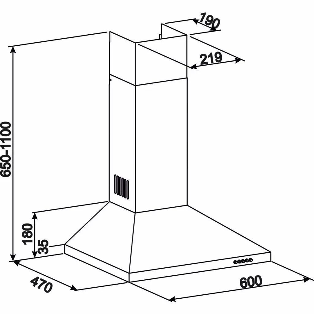 Вытяжка кухонная Eleyus KENT 700 60 BG - 8 Вытяжка кухонная Eleyus KENT 700 60 BG - 8