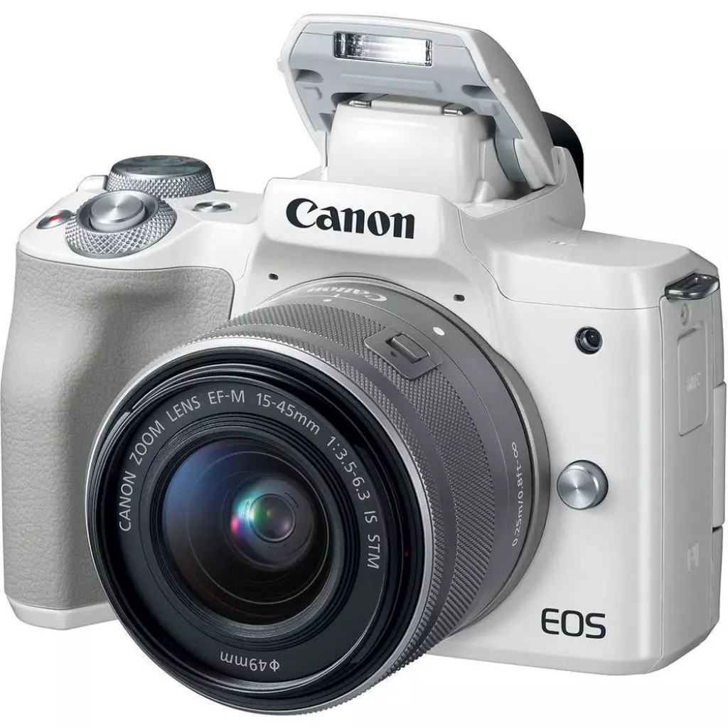 Цифровой фотоаппарат Canon EOS M50 15-45 IS STM Kit White (2681C057) - 4 Цифровой фотоаппарат Canon EOS M50 15-45 IS STM Kit White (2681C057) - 4