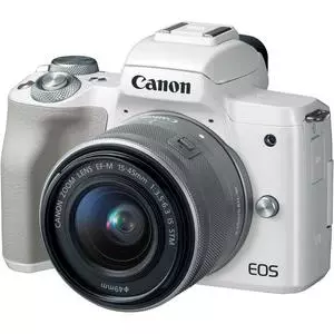 Цифровой фотоаппарат Canon EOS M50 15-45 IS STM Kit White (2681C057)