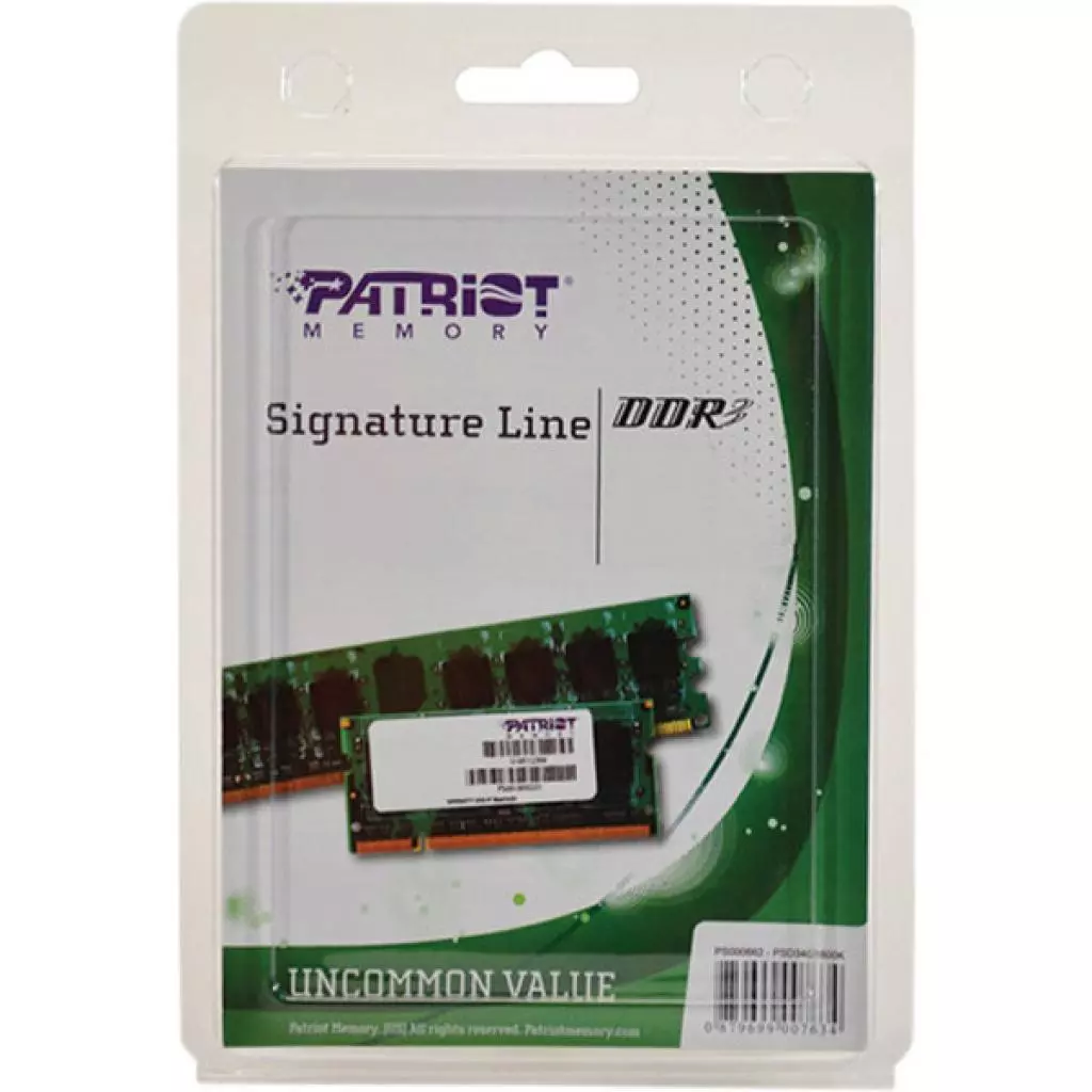 Модуль памяти для ноутбука SoDIMM DDR3 4GB 1600 MHz Patriot (PSD34G16002S) - 2 Модуль памяти для ноутбука SoDIMM DDR3 4GB 1600 MHz Patriot (PSD34G16002S) - 2