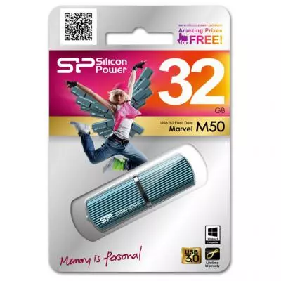 USB флеш накопитель Silicon Power 32GB MARVEL M50 USB 3.0 (SP032GBUF3M50V1B) - 2
