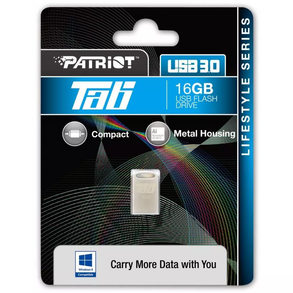 USB флеш накопитель Patriot 16GB Tab USB 3.0 (PSF16GTAB3USB) - 5 USB флеш накопитель Patriot 16GB Tab USB 3.0 (PSF16GTAB3USB) - 5