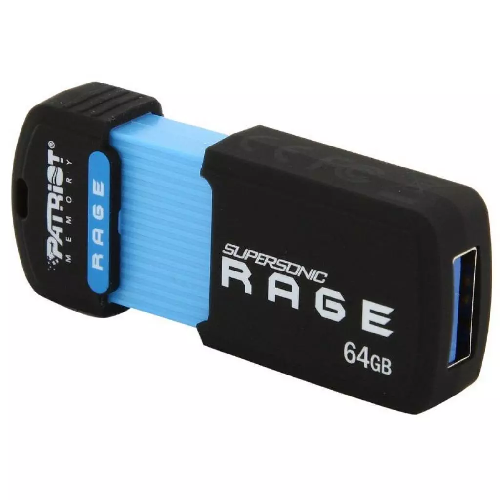 USB флеш накопитель Patriot 64GB Supersonic RAGE USB 3.0 (PEF64GSRUSB) - 2 USB флеш накопитель Patriot 64GB Supersonic RAGE USB 3.0 (PEF64GSRUSB) - 2