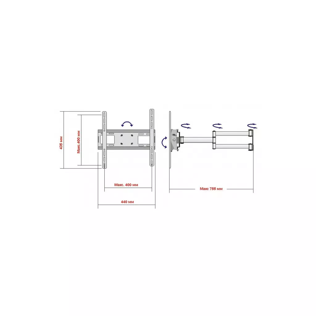 Кронштейн Квадо K-55 - 10 Кронштейн Квадо K-55 - 10