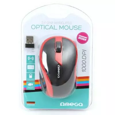 Мышка OMEGA Wireless OM-415 red/black (OM0415RB) - 2 Мышка OMEGA Wireless OM-415 red/black (OM0415RB) - 2