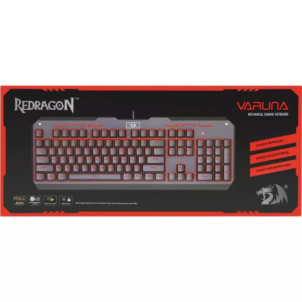 Клавиатура Redragon Varuna RU Black (74904) - 8 Клавиатура Redragon Varuna RU Black (74904) - 8
