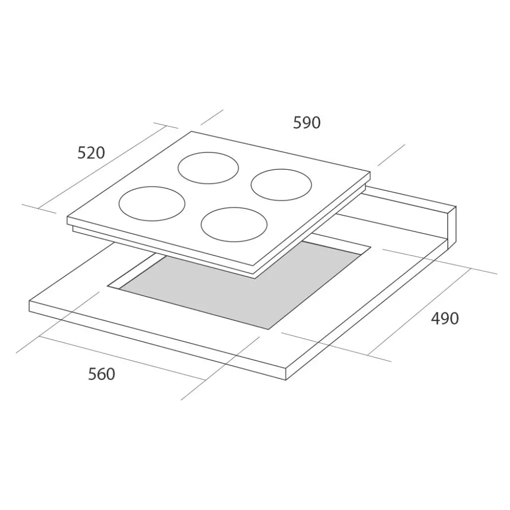 Варочная поверхность Pyramida CFEA 640 B - 7