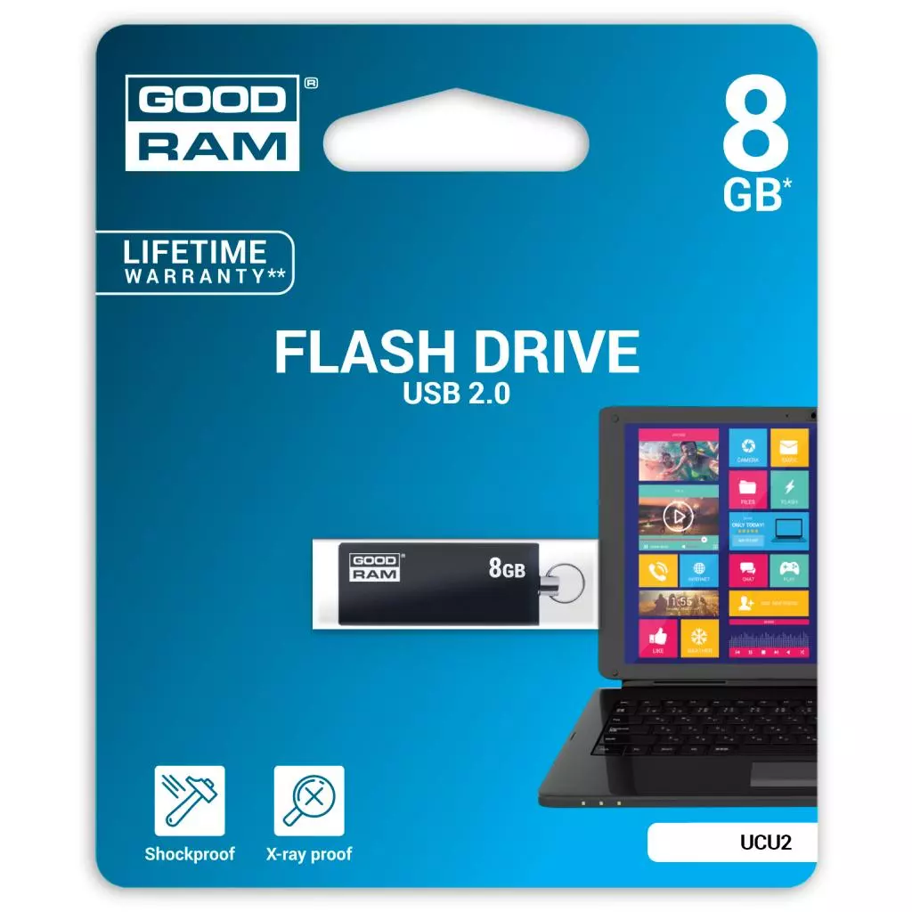 USB флеш накопитель Goodram 8GB Cube Black USB 2.0 (UCU2-0080K0R11) - 2 USB флеш накопитель Goodram 8GB Cube Black USB 2.0 (UCU2-0080K0R11) - 2