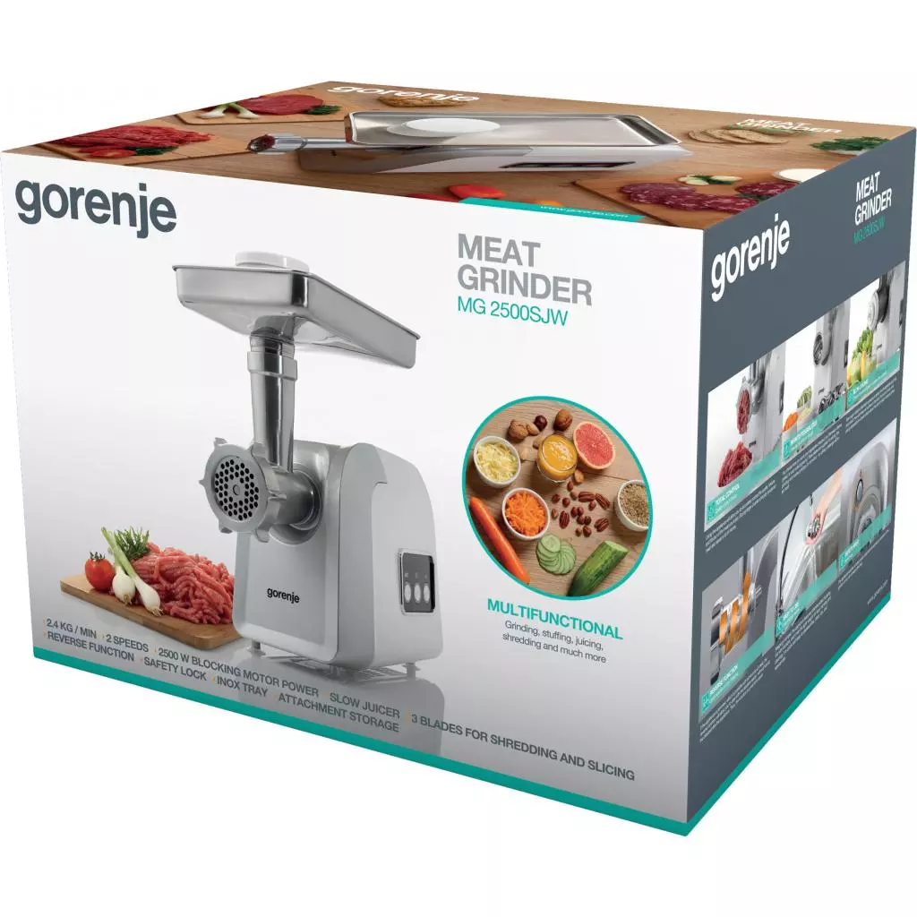 Мясорубка Gorenje MG 2500 SJW (MG2500SJW) - 2 Мясорубка Gorenje MG 2500 SJW (MG2500SJW) - 2